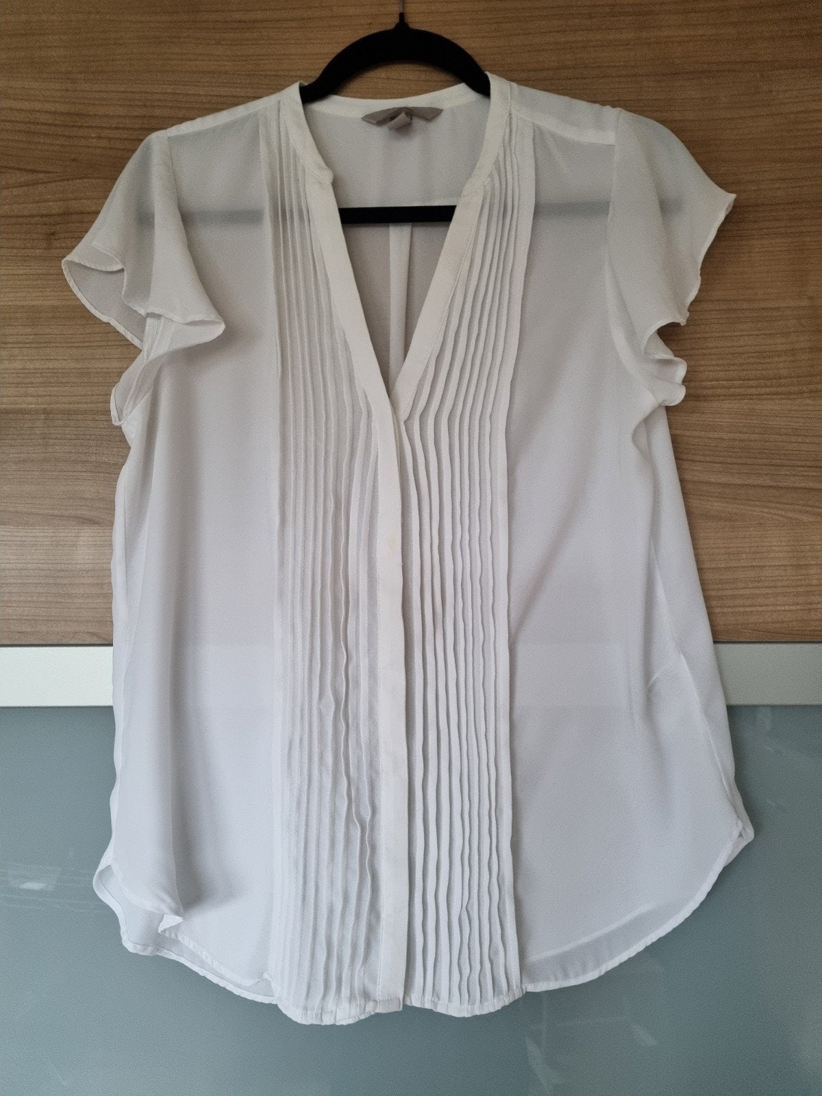 Mooie witte blouse maat L, Kleding | Dames, Blouses en Tunieken, Maat 38/40 (M), H&M, Wit, Ophalen of Verzenden