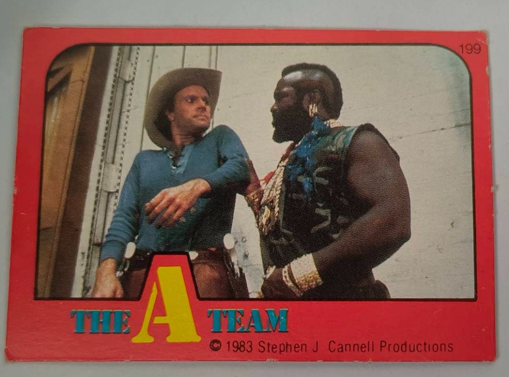 The A-Team Monty Gum 1983 no.199, Verzamelen, Ophalen of Verzenden, Nieuw, Foto of Kaart