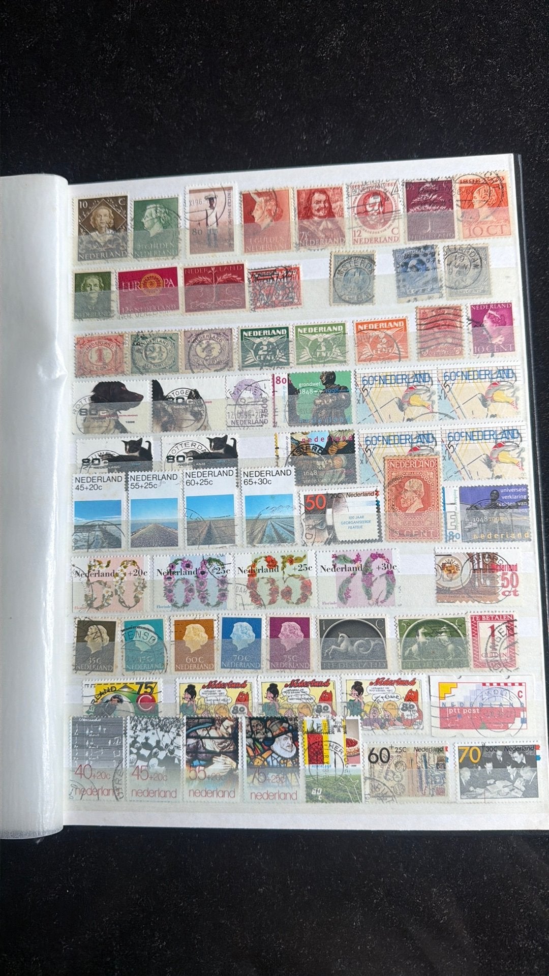 Insteek album postzegels. Bijna alles Nederland., Ophalen of Verzenden