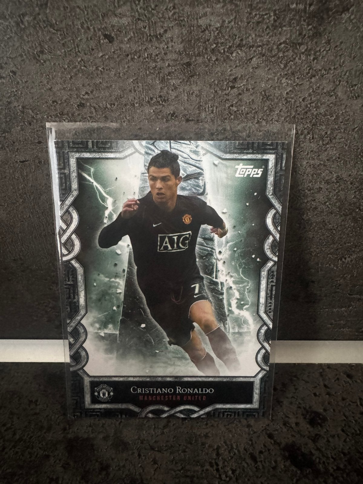 Cristiano Ronaldo (man utd) topps insert, Ophalen of Verzenden, Zo goed als nieuw, Buitenlandse clubs, Spelerskaart
