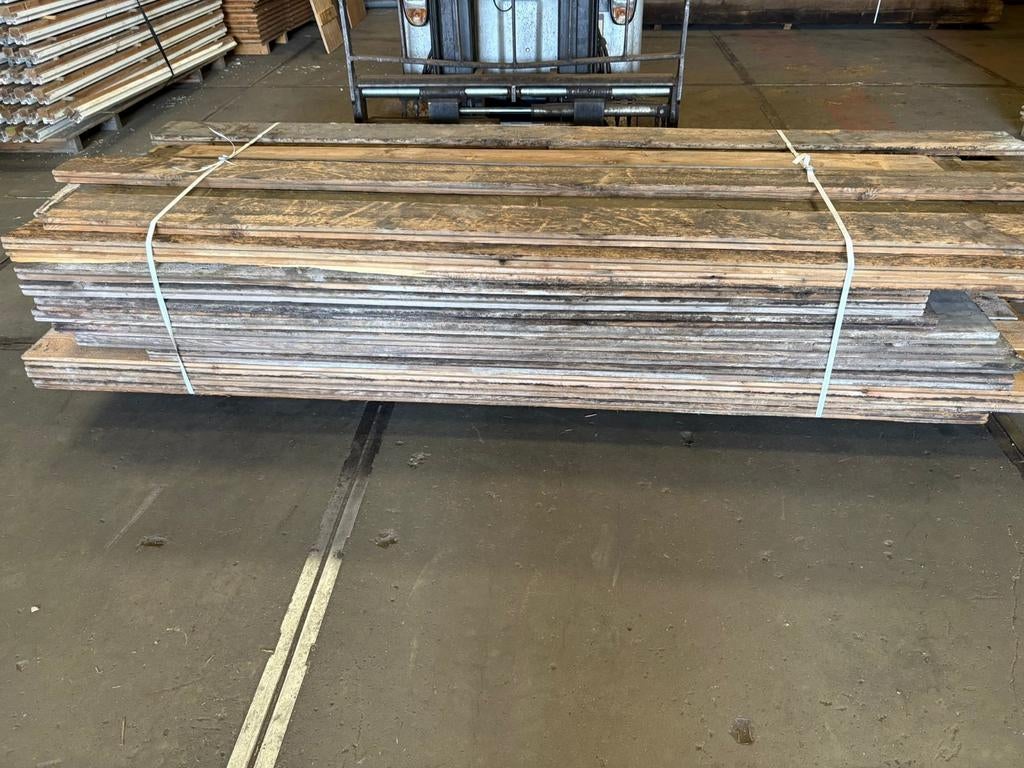Partij Lariks barnwood planken | 35 mm dikte | 190 m2, Gebruikt, Info@woodfarm.nl, 4251NT, 10 m² of meer