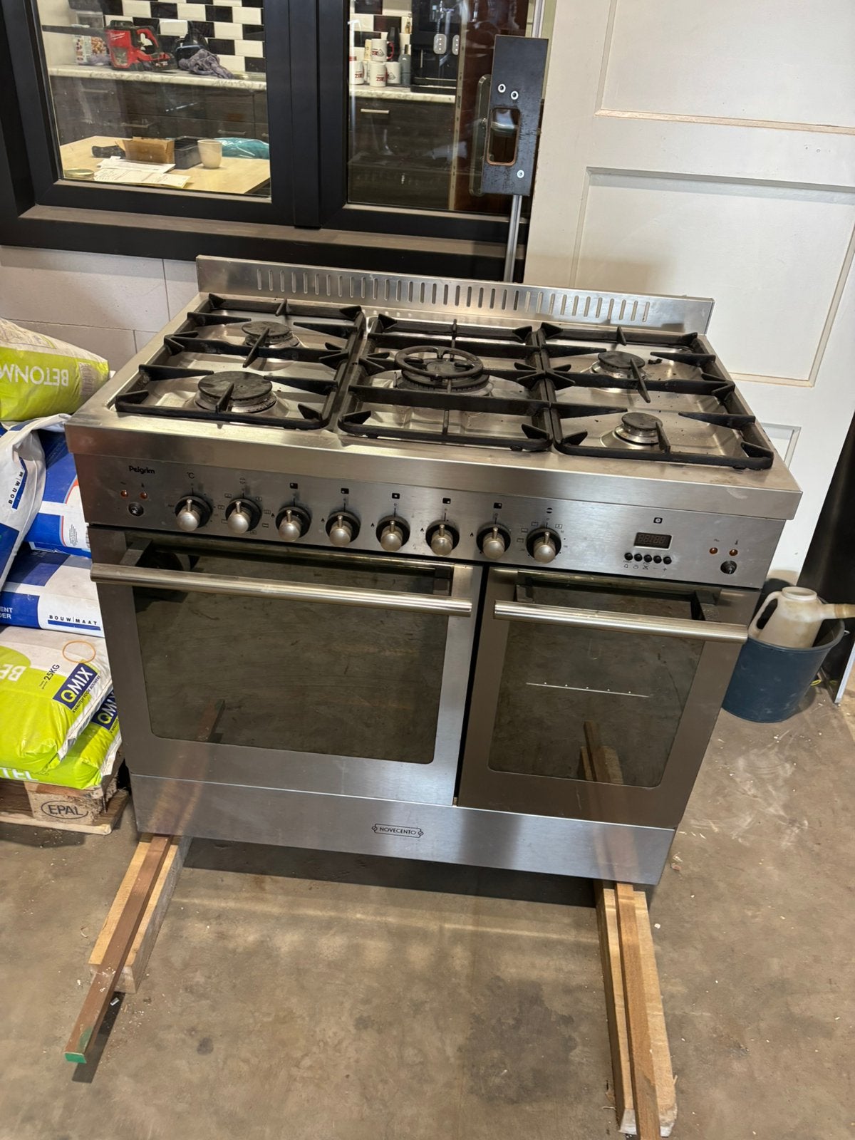 Pelgrim gasfornuis, Witgoed en Apparatuur, Fornuizen, Zo goed als nieuw, Gas, Vrijstaand, 85 tot 90 cm