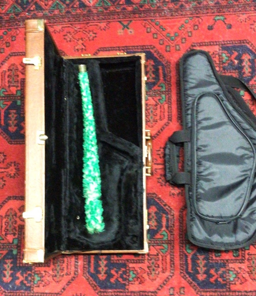 Alt Sax koffer+ gigbag+schoonmaak stang, Ophalen of Verzenden, Alt