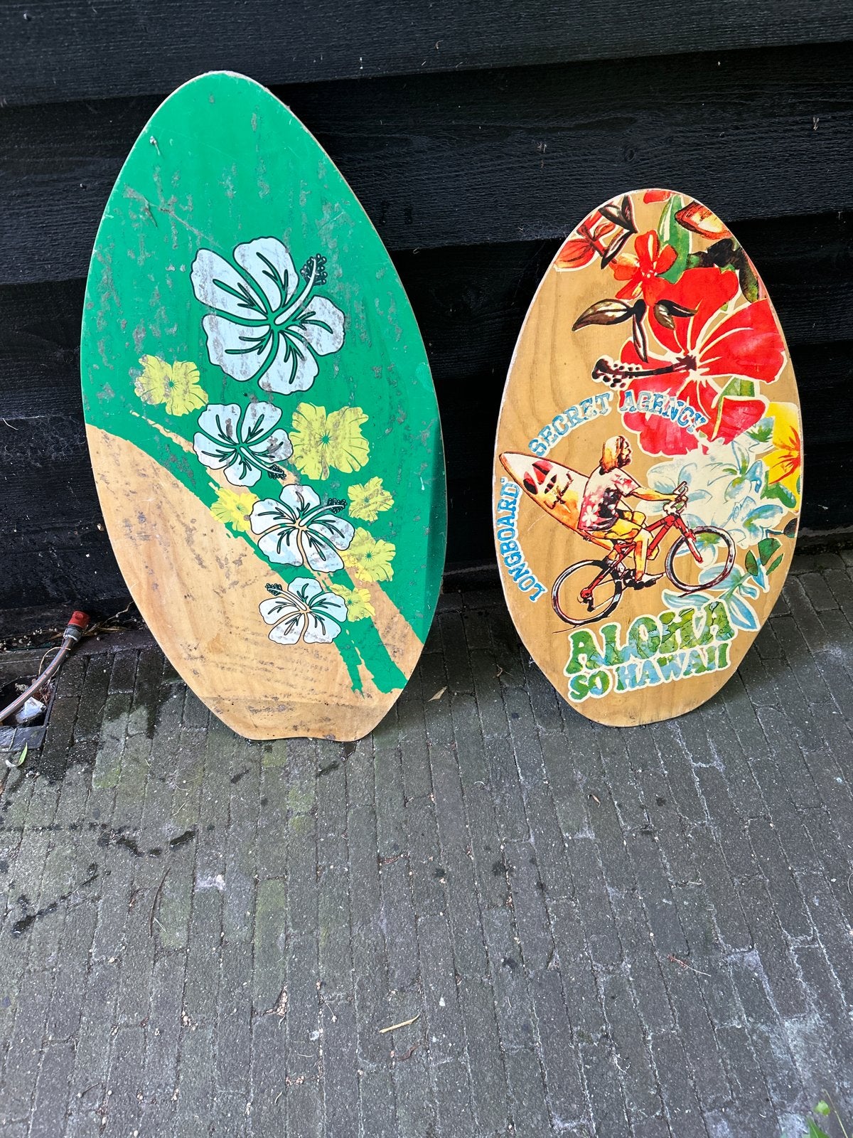 Set van 2 Skimboards/Skateboards met Hawaii-thema, Ophalen, Gebruikt, Skateboard