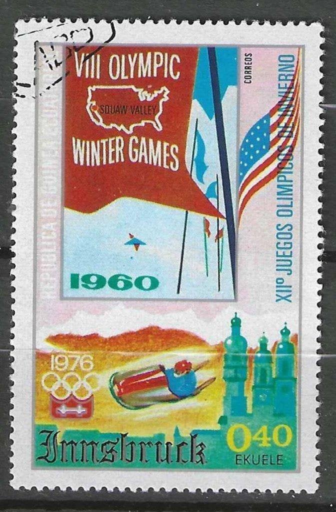 Equatoriaal Guinea 1975 - Yvert  - Winterspelen 0,40 e. (ST), Verzenden, Overige landen, Gestempeld