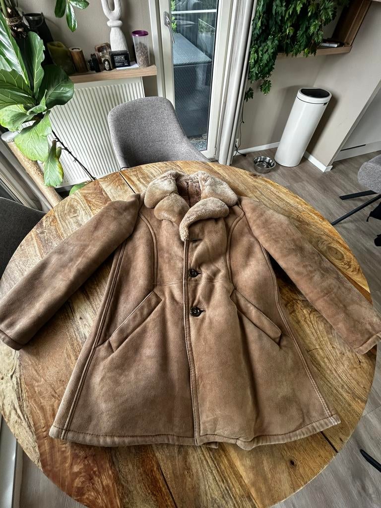 Originele Lammycoat maat M/L, Ophalen of Verzenden, Gedragen, Maat 38/40 (M), Bruin