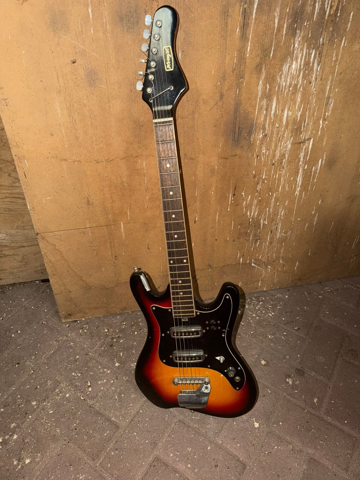 Vintage Horugel Elektrische Gitaar – Jaren ’70 – Korea, Ophalen, Zo goed als nieuw, Solid body, Overige merken
