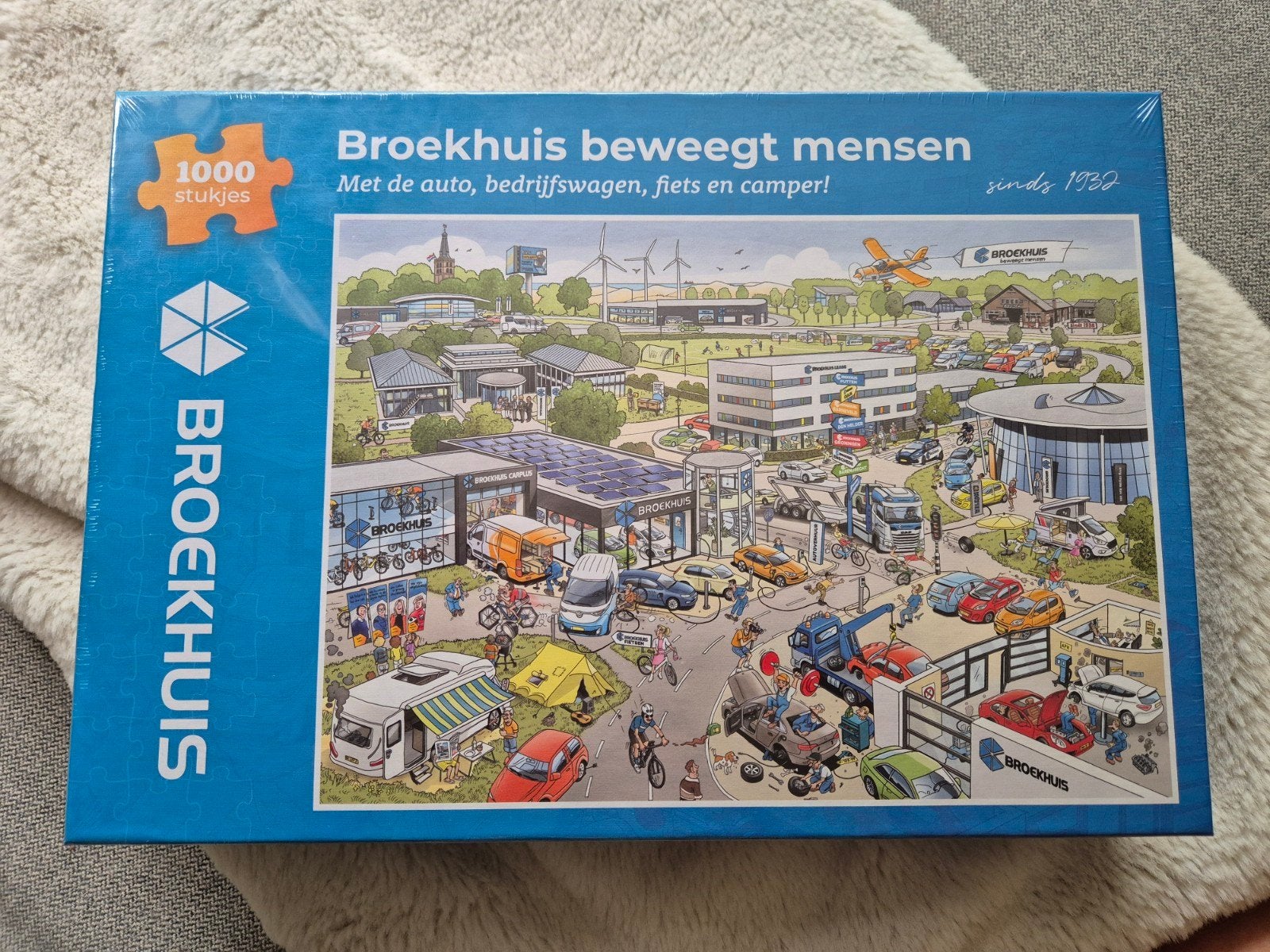 puzzel broekhuis auto bedrijfswagen fiets en camper, Ophalen of Verzenden, Minder dan 500 stukjes, Nieuw