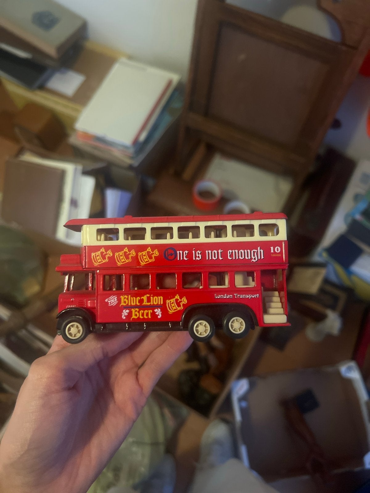 Vintage London Transport Dubbeldekker Bus Model, Ophalen of Verzenden, Gebruikt