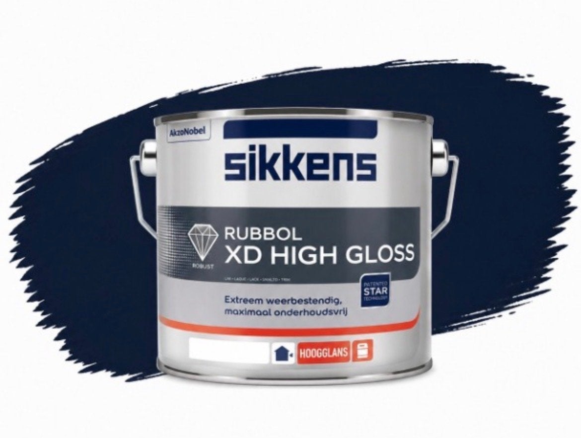 Sikkens Rubbol XD High Gloss 2.5 liter ongeopend RAL 5008, Doe-het-zelf en Verbouw, Verf, Beits en Lak, Ophalen, Overige kleuren