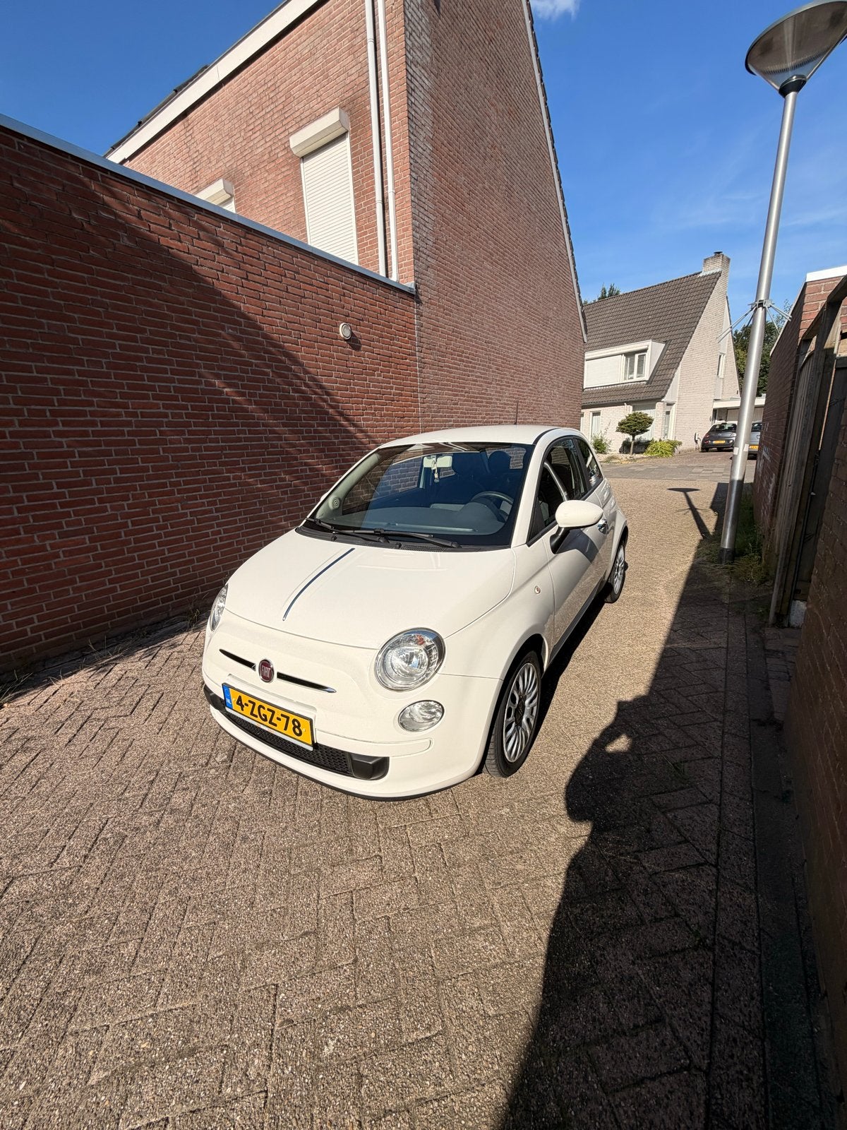 Fiat 500 1.0 TwinAir Pop 2014 Wit, Auto's, Fiat, Voorwielaandrijving, Stof, Euro 6, 840 kg