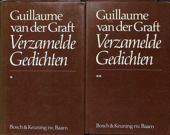Deel 1 en 2 Verzamelde gedichten  Guillaume van der Graft, Ophalen of Verzenden