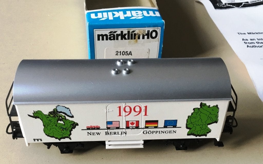 MäRKLIN HO # 4415.91743 NEW BERLIN - GÖPPINGEN1991 USA N ORK, Wisselstroom, Ophalen of Verzenden, Märklin, Nieuw