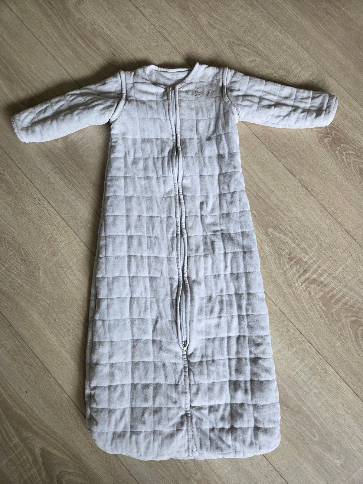 Hema slaapzak wit met afritsbare mouwen, maat 86/104, Ophalen of Verzenden, Slaapzak, Wit, Hema