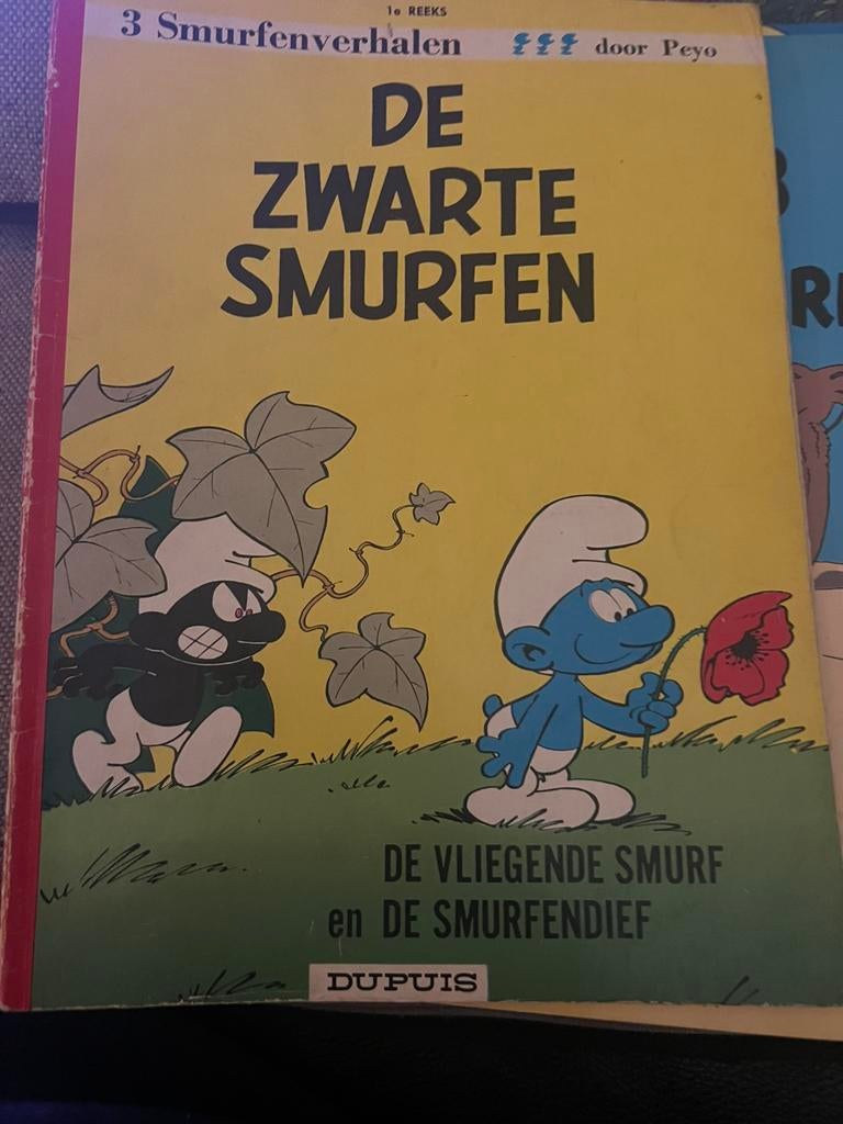 oud stripalbum De Zwarte smurfen, Boeken, Stripboeken, Eén stripboek, Ophalen of Verzenden, Zo goed als nieuw