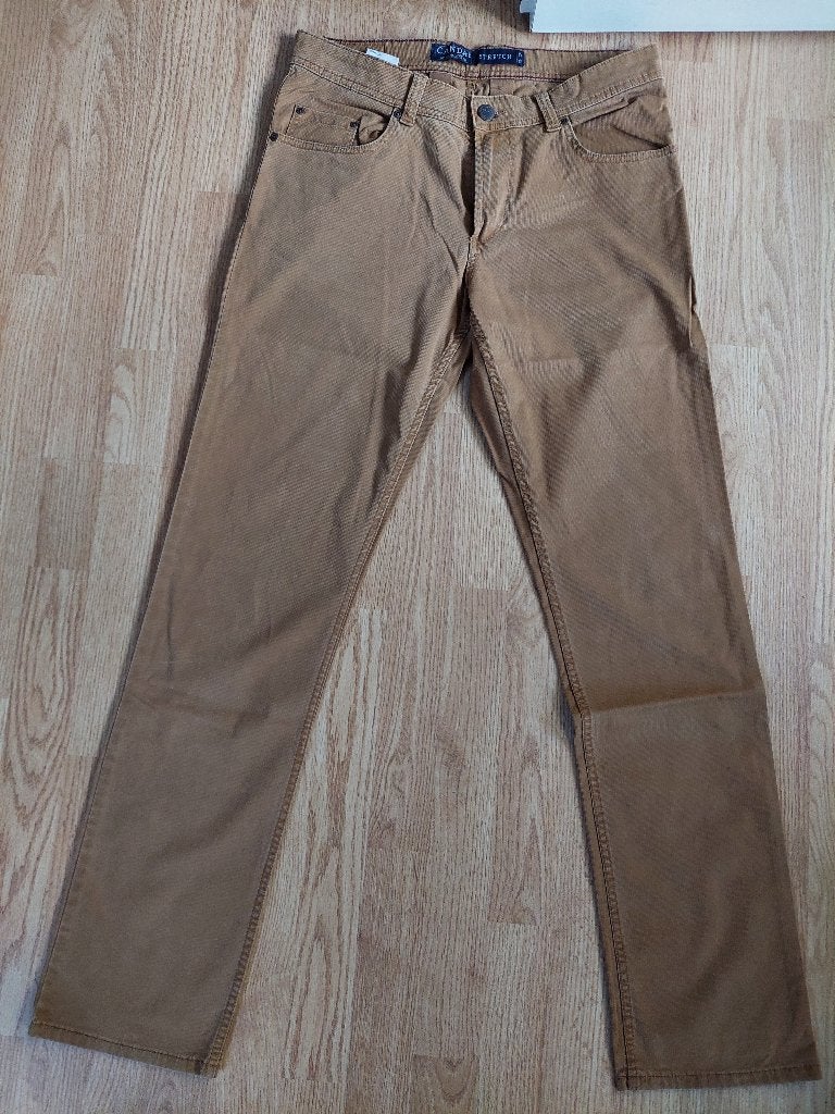 Canda broek, Caramelkleur - Maat 33-34, Kleding | Heren, Ophalen, Bruin, Maat 48/50 (M), Zo goed als nieuw