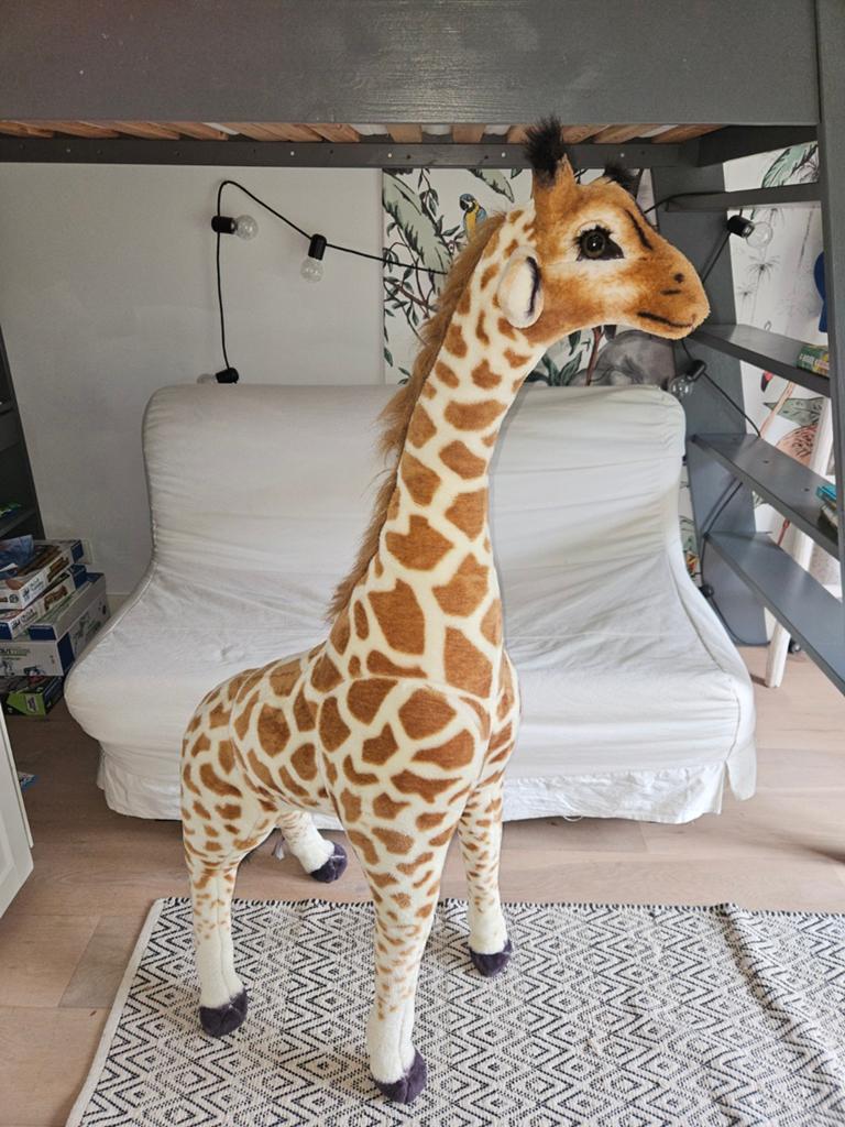 128 cm grote giraf. Prachtige knuffel. In zeer goede staat, Ophalen, Zo goed als nieuw, Wanddecoratie
