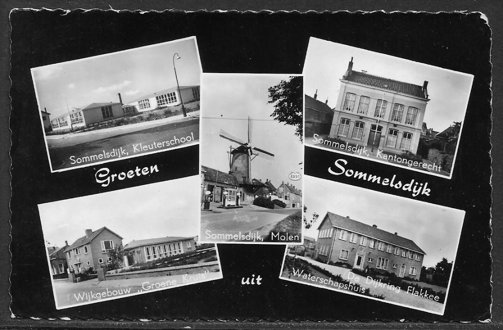 682 Sommelsdijk, Groeten uit, Verzamelen, Ansichtkaarten | Nederland, Ophalen of Verzenden, Voor 1920, Gelopen