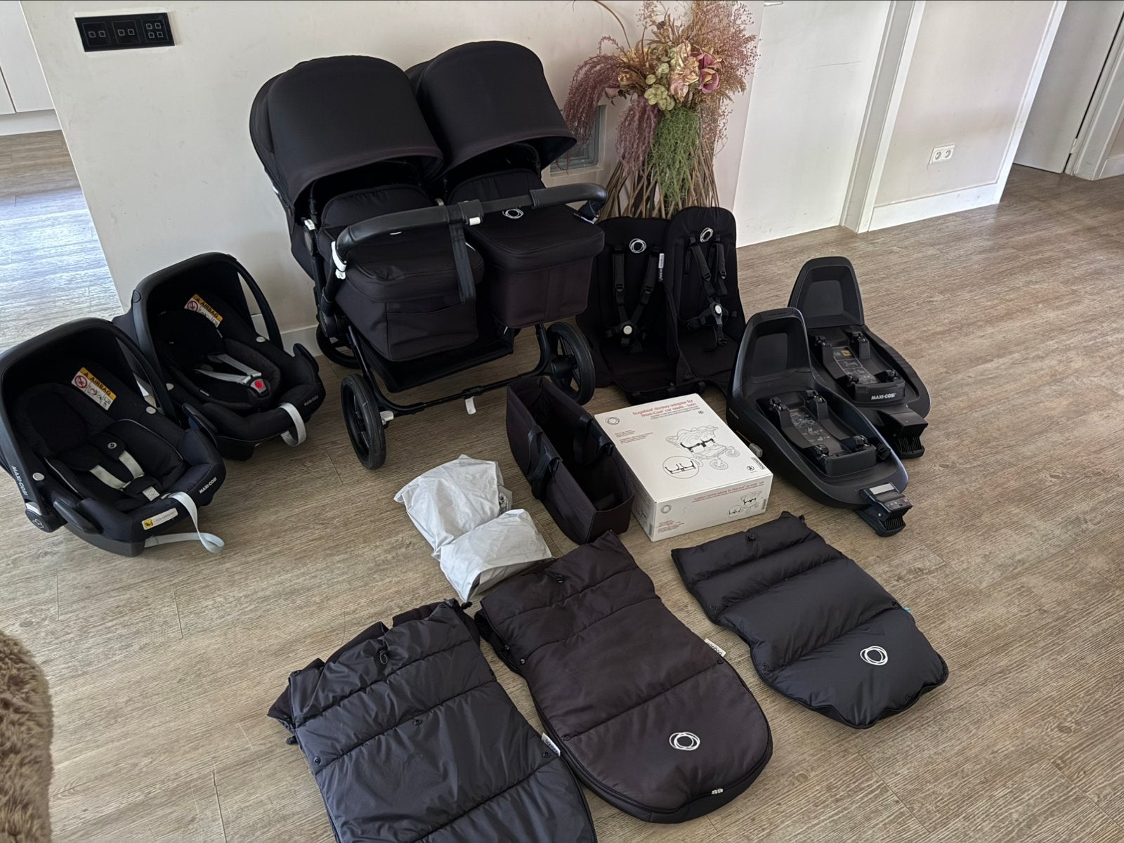 Bugaboo donkey 3 kinderwagen met maxi cosi, Ophalen, Gebruikt, Bugaboo, Duowagen