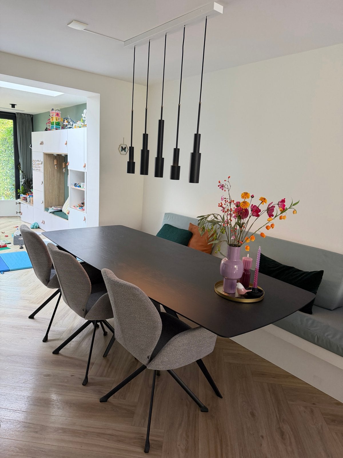 Frederik Roije Skylight Tower hanglamp (set van 5), Ophalen, Gebruikt, GU10, Metaal