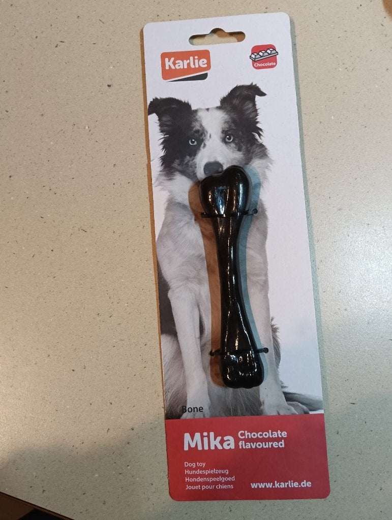 mika chocolate favoured bone hondenspeelgoed nieuw, Verzenden, Nieuw, Overig speelgoed, Karlie