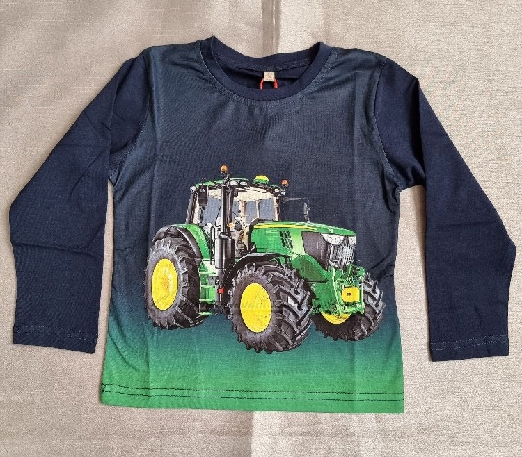 Shirt met Tractor Print John Deere 92/98, ., Nieuw, Ophalen of Verzenden, .