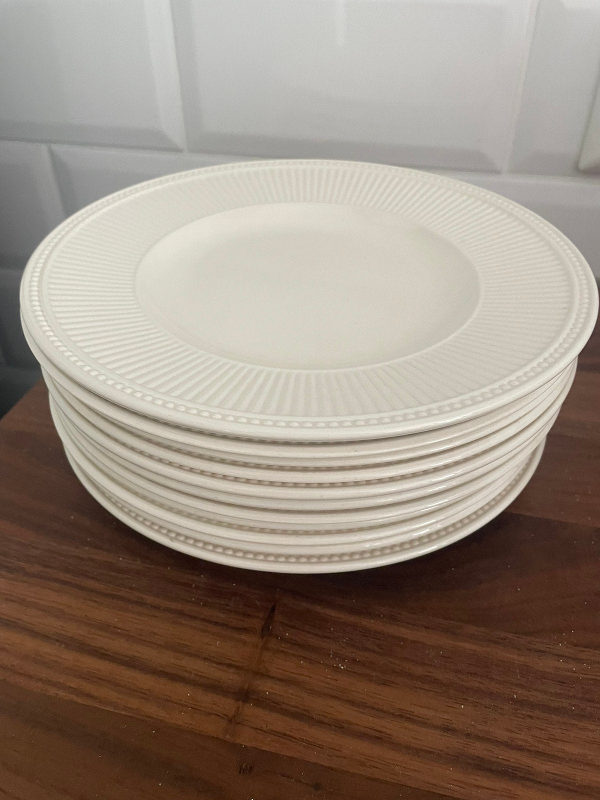 Ontbijt bordjes 11 stuks Wedgwood, Ophalen, Gebruikt, Bord(en), Wedgwood