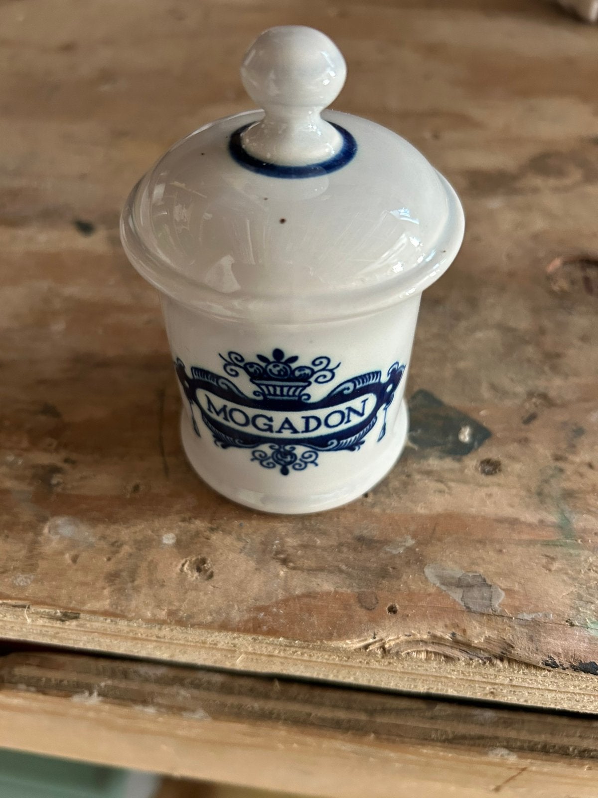Vintage Apotheek potje delfsblauw aardewerk, Ophalen of Verzenden