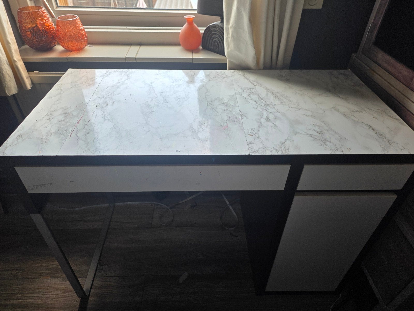 IKEA bureau, Ophalen, Opbergruimte, Gebruikt, Spaanplaat of MDF