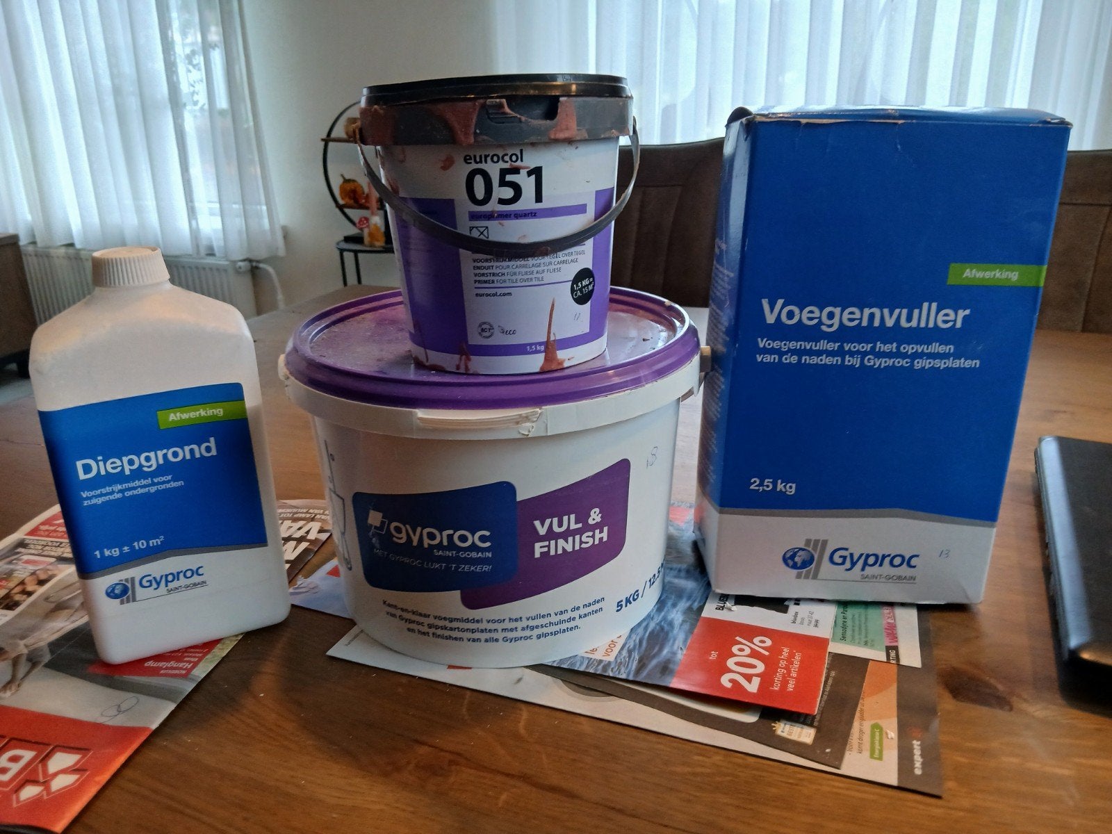 klusspullen, Ophalen, Wit, Minder dan 5 liter, Verf