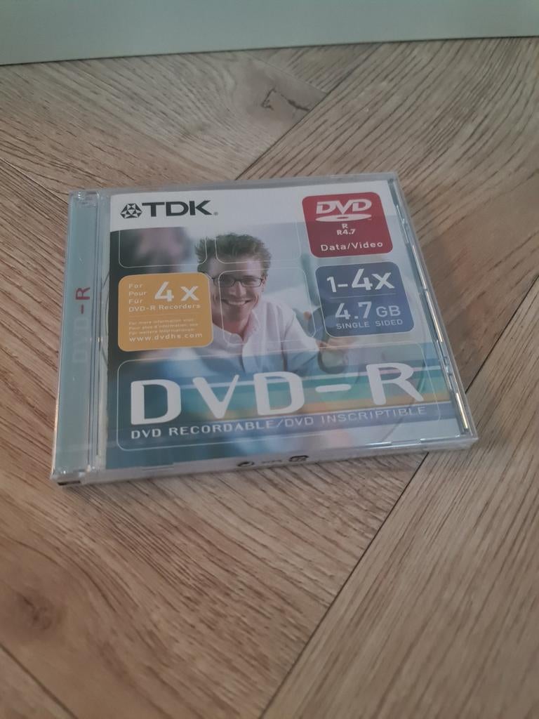 TDK DVD-R 4.7GB 4x Data/Video - Nieuw in doos, Ophalen of Verzenden, Nieuw, Dvd, TDK