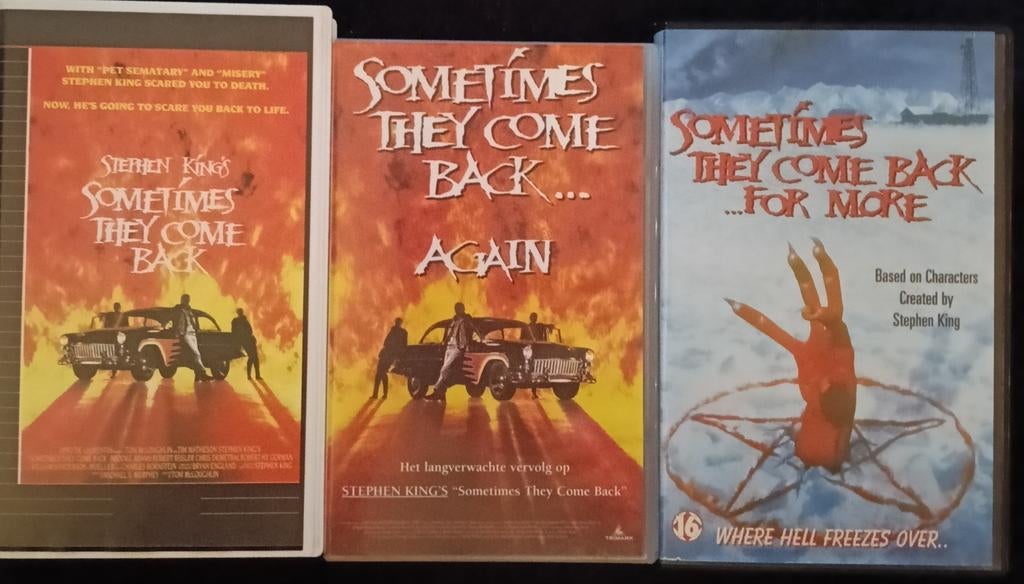 Sometimes They Come Back, Again, For More vhs, Vanaf 16 jaar, Ophalen of Verzenden, Zo goed als nieuw, Horror