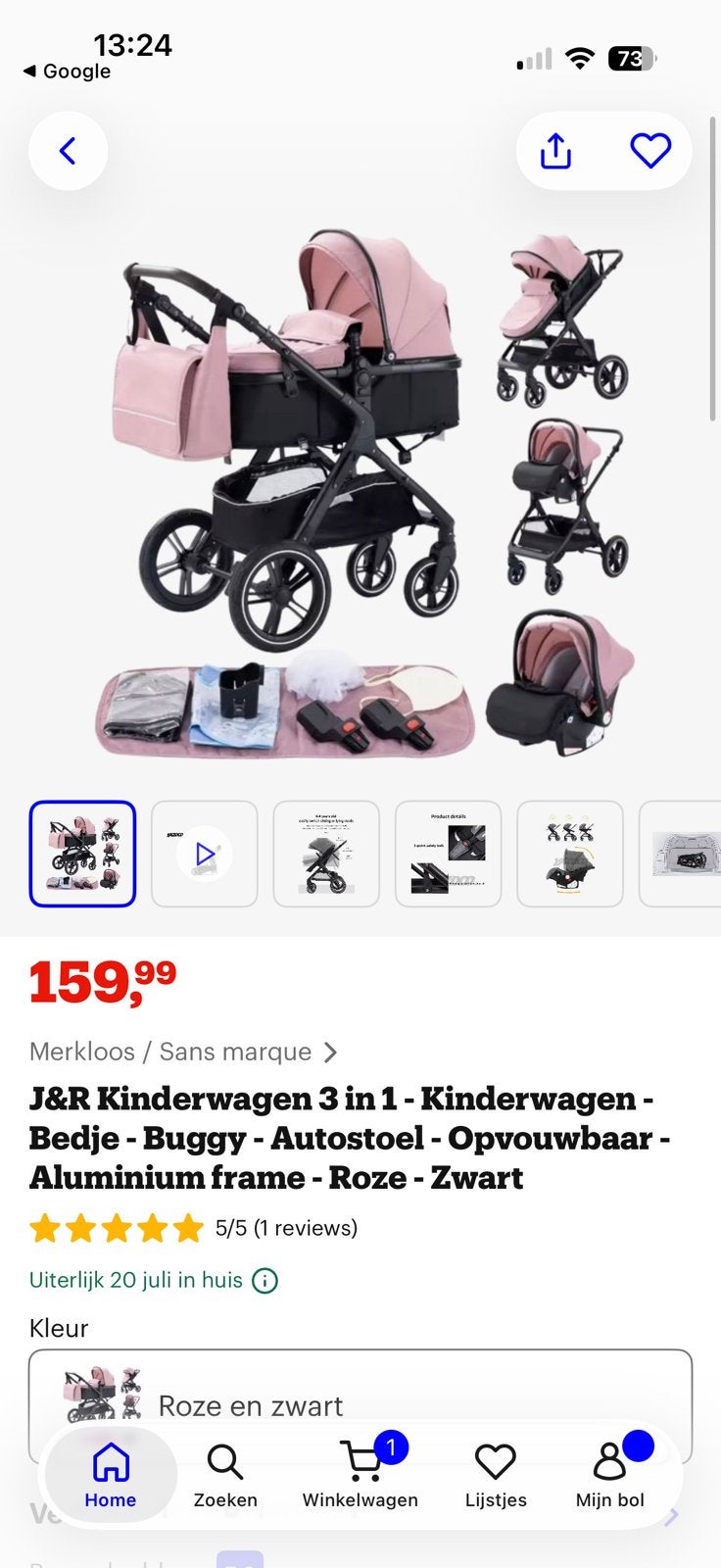 3-in-1 Kinderwagen + Maxi-Cosi + Luiertas, Ophalen, Zo goed als nieuw, Overige merken