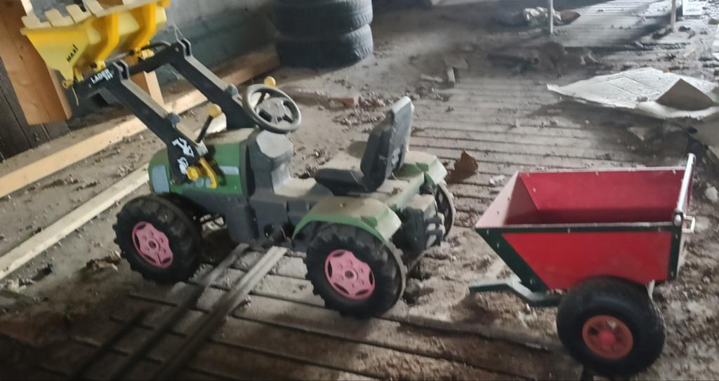 Traptractor Fendt los of met kar te koop!!, Kinderen en Baby's, Ophalen of Verzenden, Gebruikt