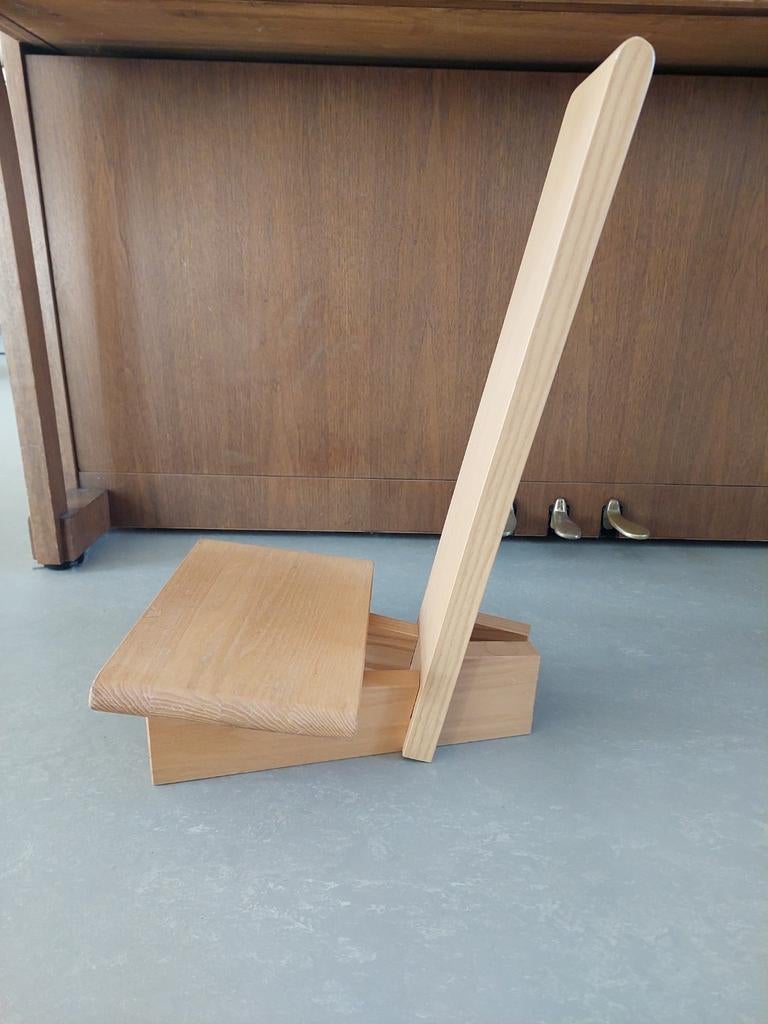 Houten Meditatiebankje, Sport en Fitness, Yoga en Pilates, Ophalen, Zo goed als nieuw, Yoga-accessoire