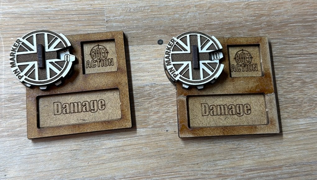 Bolt Action MDF Vehicle Pin Markers - Great Britain #2, Ophalen of Verzenden, Historisch