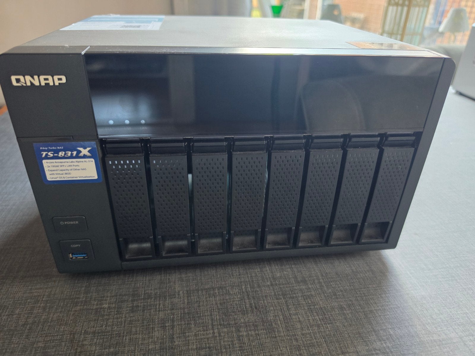 QNAP TS-831X NAS met 10Gb SFP+ aansluitingen, Computers en Software, NAS, Ophalen
