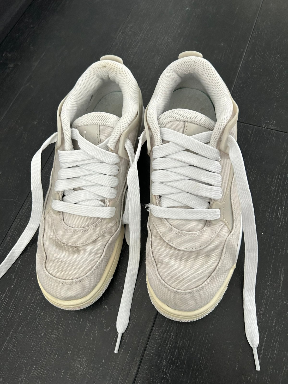 Nike Air Jordan 4 Retro – Maat 41 – Beige / Cream, Ophalen, Zo goed als nieuw, Overige kleuren
