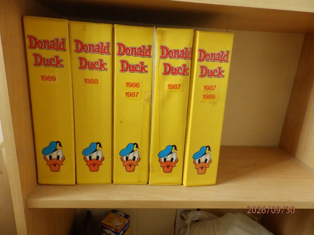 Verzamel mappen Donald Duck 1987-2004, Complete serie of reeks, Ophalen, Gelezen, Walt Disney