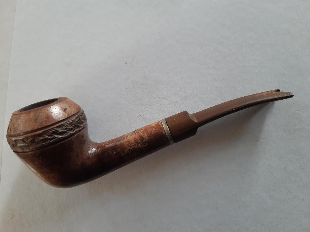 Rook pijp van Bruyere , 2 stuks, Ophalen of Verzenden, Sigarenbandjes