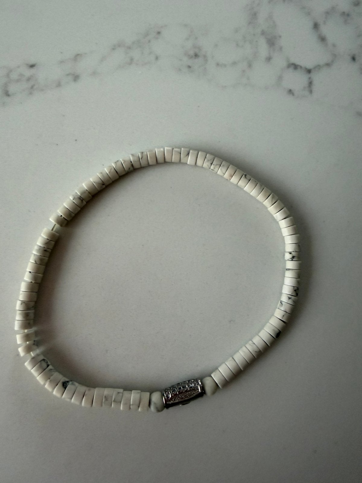 Rebel en Rose Slices 4mm L+, Sieraden, Tassen en Uiterlijk, Ophalen of Verzenden, Zo goed als nieuw, Wit, Overige materialen