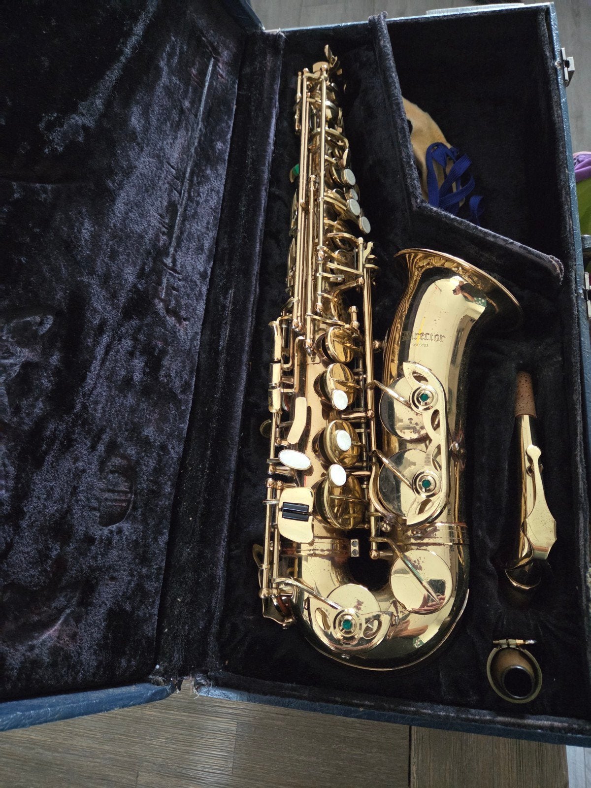 Altsaxofoon Director met Henri Selmer mondstuk, Muziek en Instrumenten, Ophalen of Verzenden, Gebruikt, Alt, Met koffer