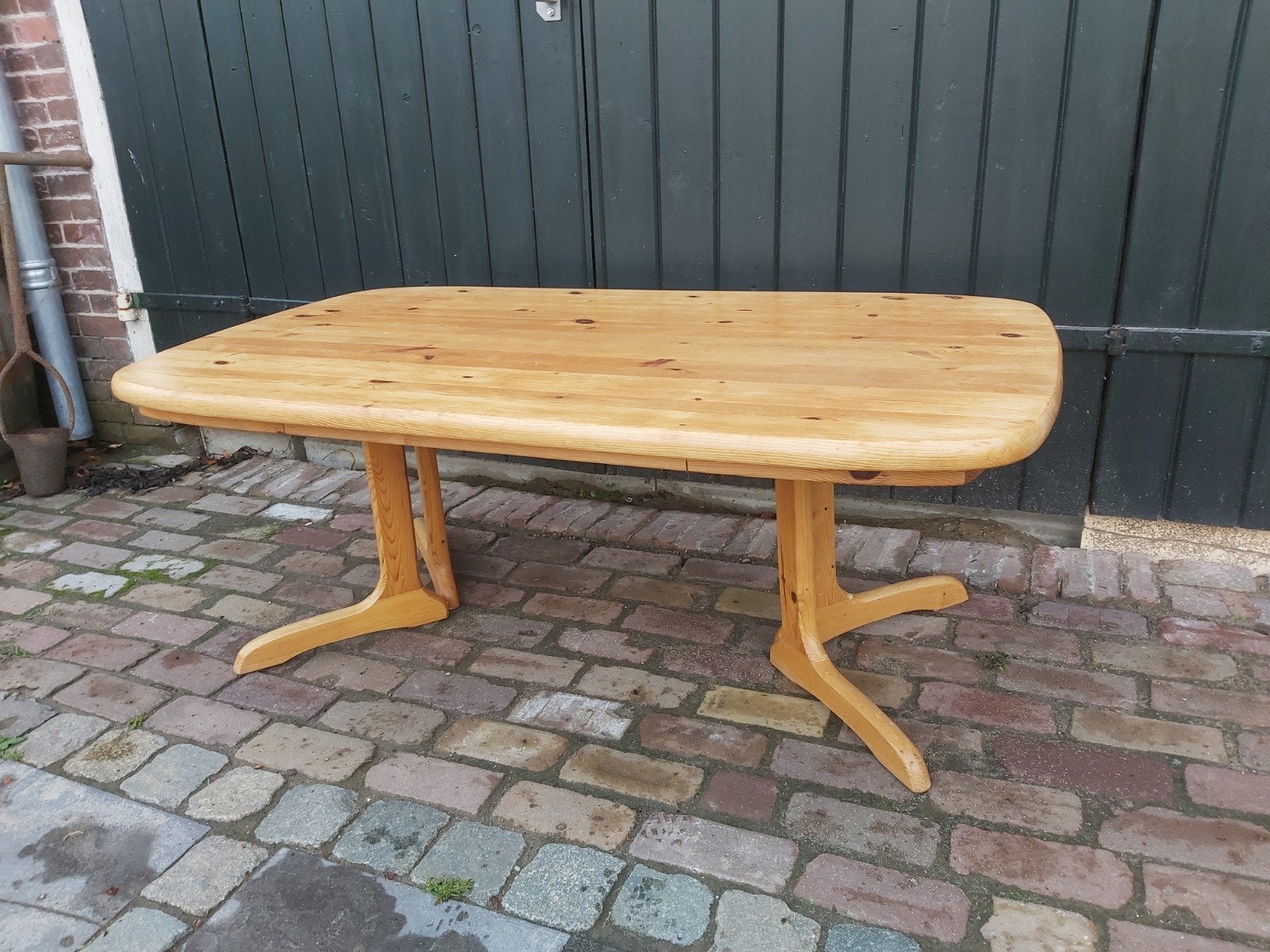 grenen salontafel 1970 vintage Scandinavisch design, Gebruikt, 100 tot 150 cm, Overige vormen, 50 tot 100 cm