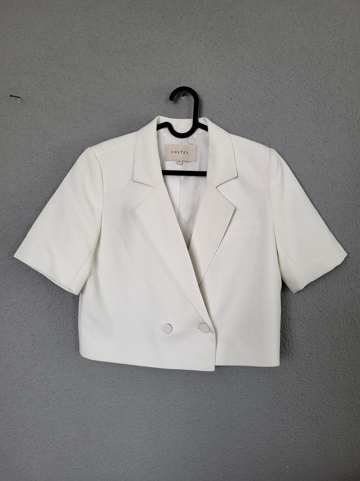 Costes crop blazer maat S, Verzenden, Wit, Nieuw, Maat 36 (S)