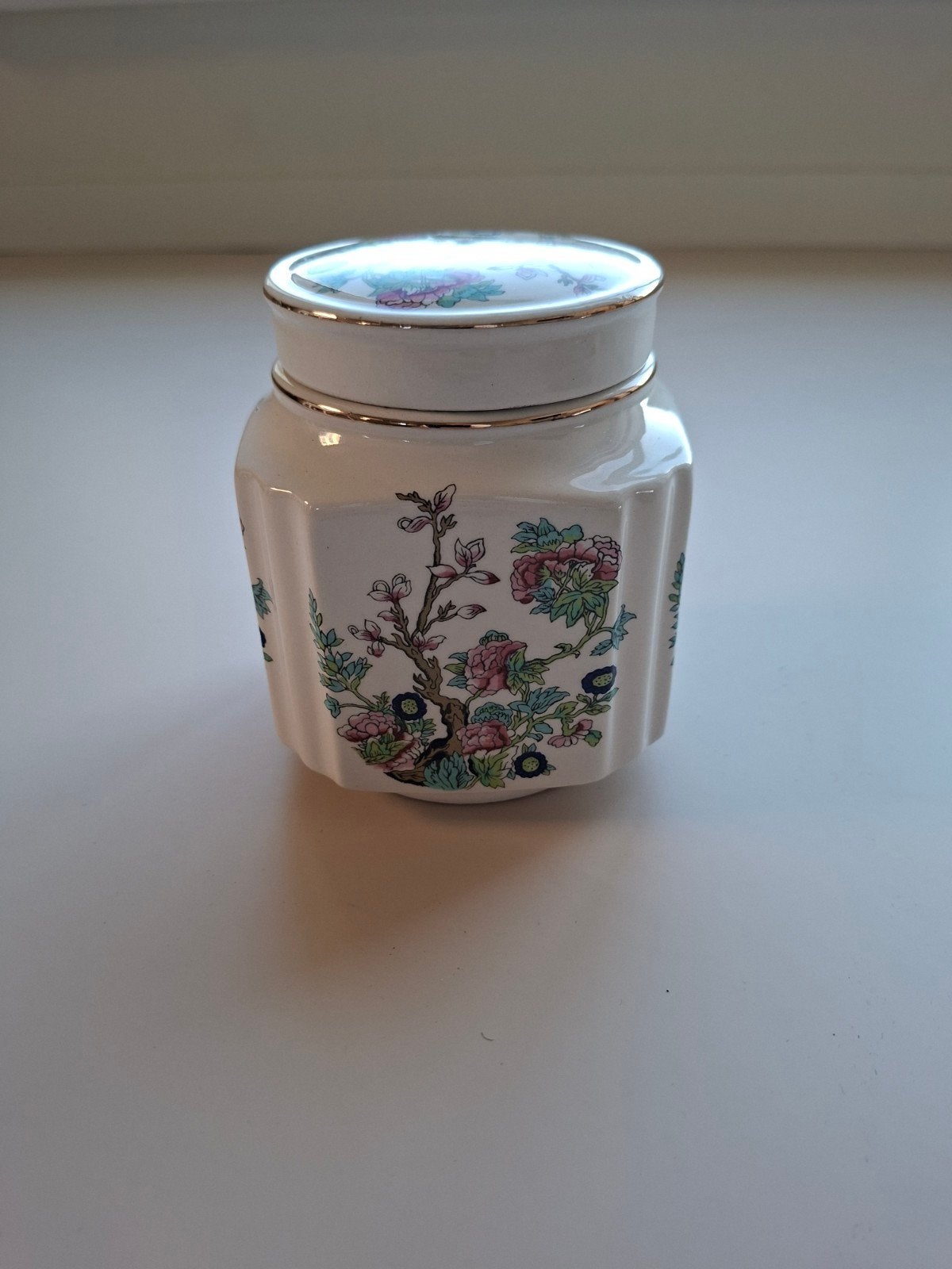 Vintage Sadler theepotje/busje met bloemmotief, Engeland, Ophalen of Verzenden