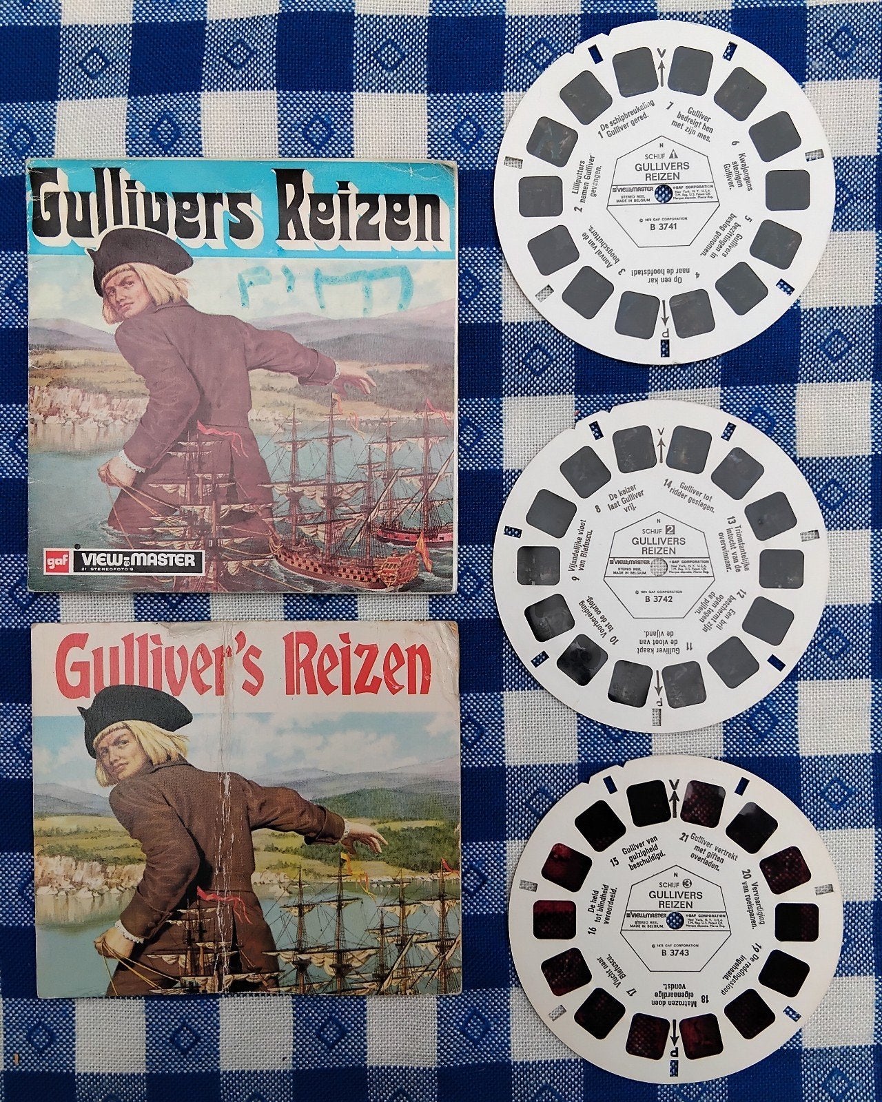 Complete View-Master set Gulliver's Reizen - 1976 -, Ophalen of Verzenden, Gebruikt