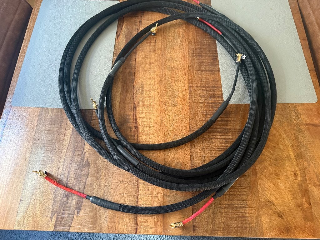 JC Audio Supreme luidsprekerkabels high-end handmade, Ophalen of Verzenden, Gebruikt, 2 tot 5 meter, Luidsprekerkabel