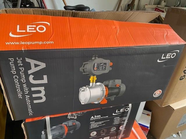 LEO AJm75-S PC RVS JET-pomp 1 PK 3,3 m³/h presscontrol, Oranjestraat 34 devino, Leo@.com, Ophalen of Verzenden, Zo goed als nieuw
