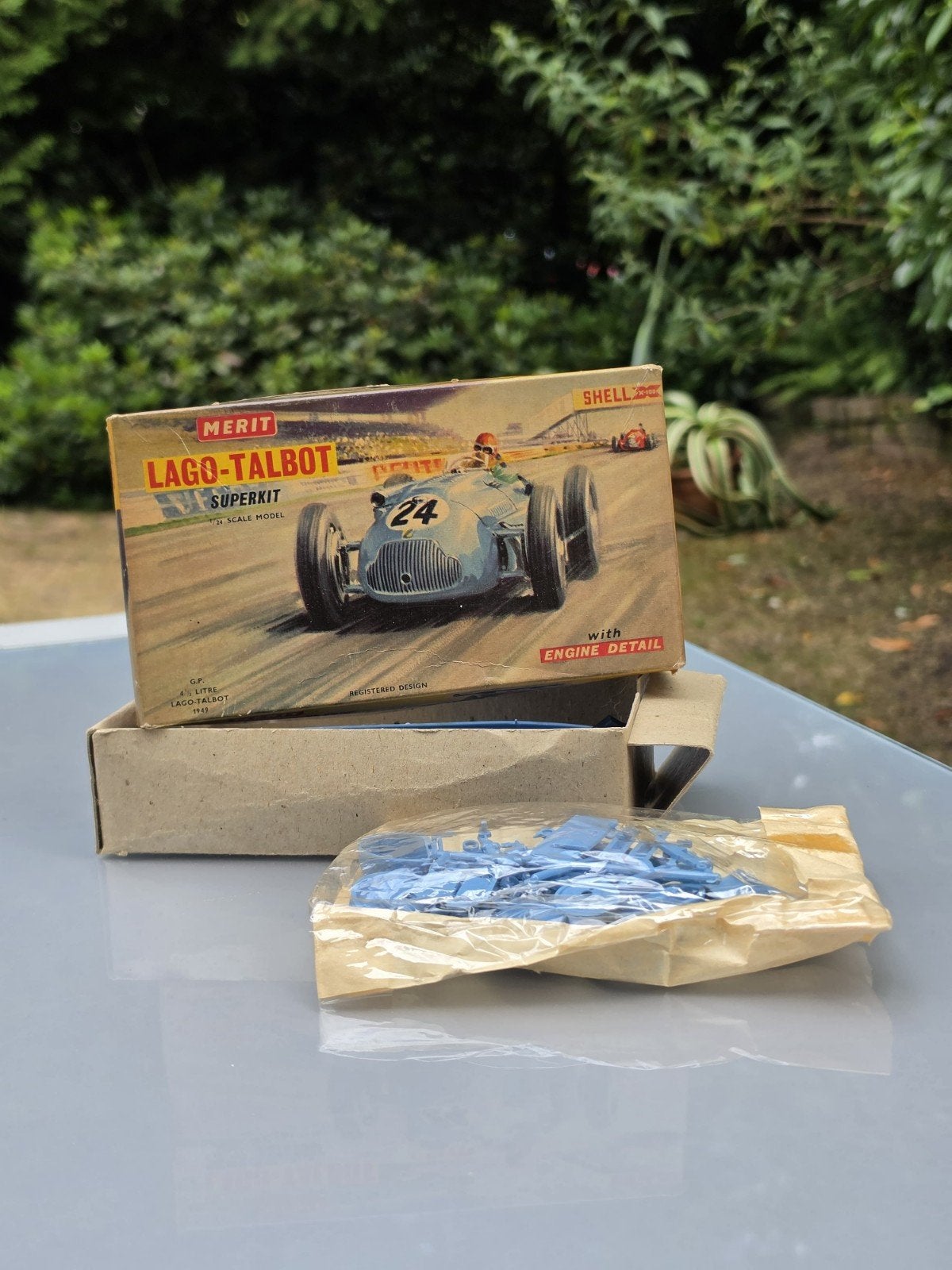 Oude 1:24 Merit Lago Talbot F1 bouwdoos model kit modelauto, Overige merken, Auto, Groter dan 1:32, Ophalen of Verzenden
