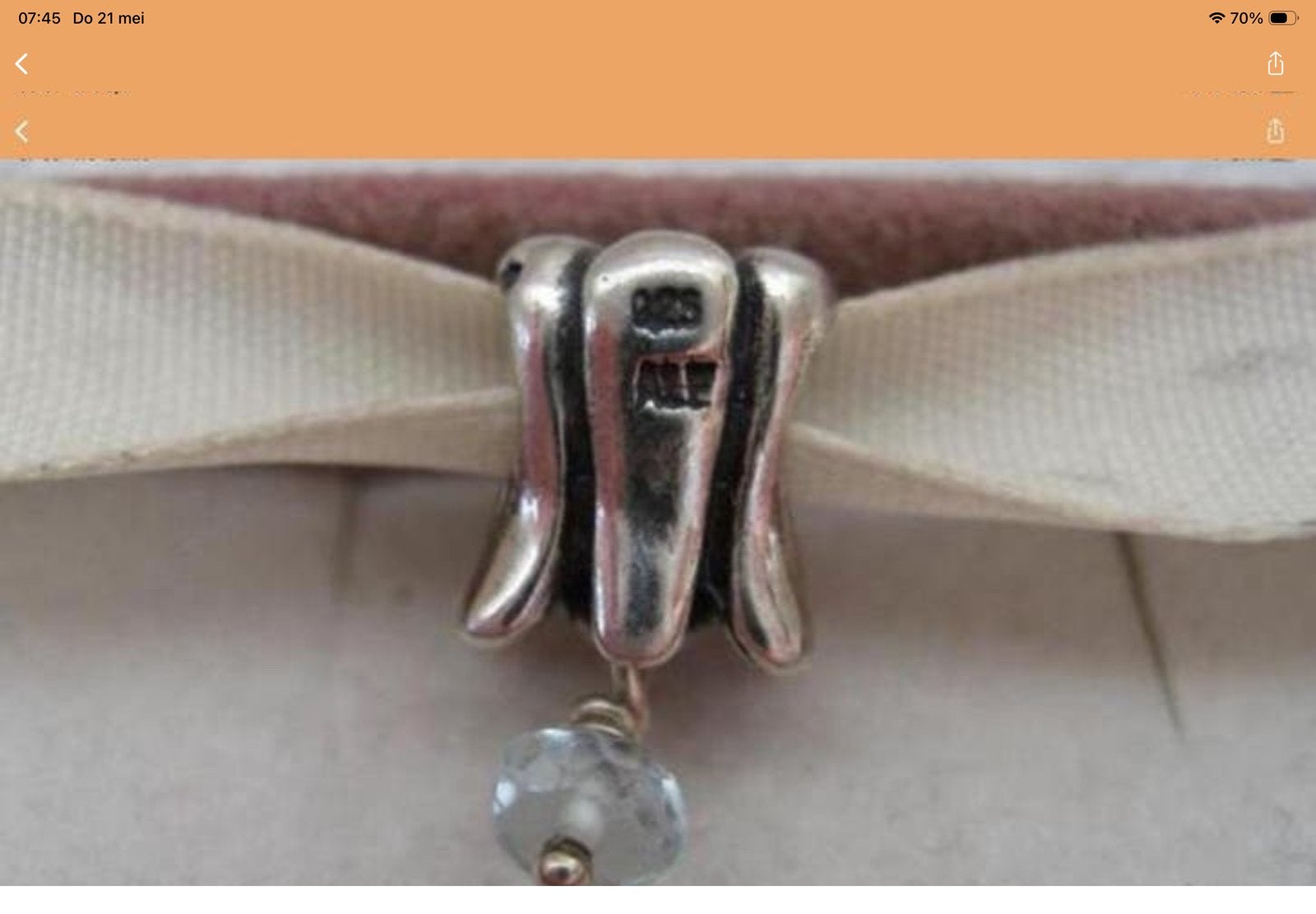 Pandora Hanger Nieuw, Ophalen of Verzenden, Zo goed als nieuw, Zilver, Pandora